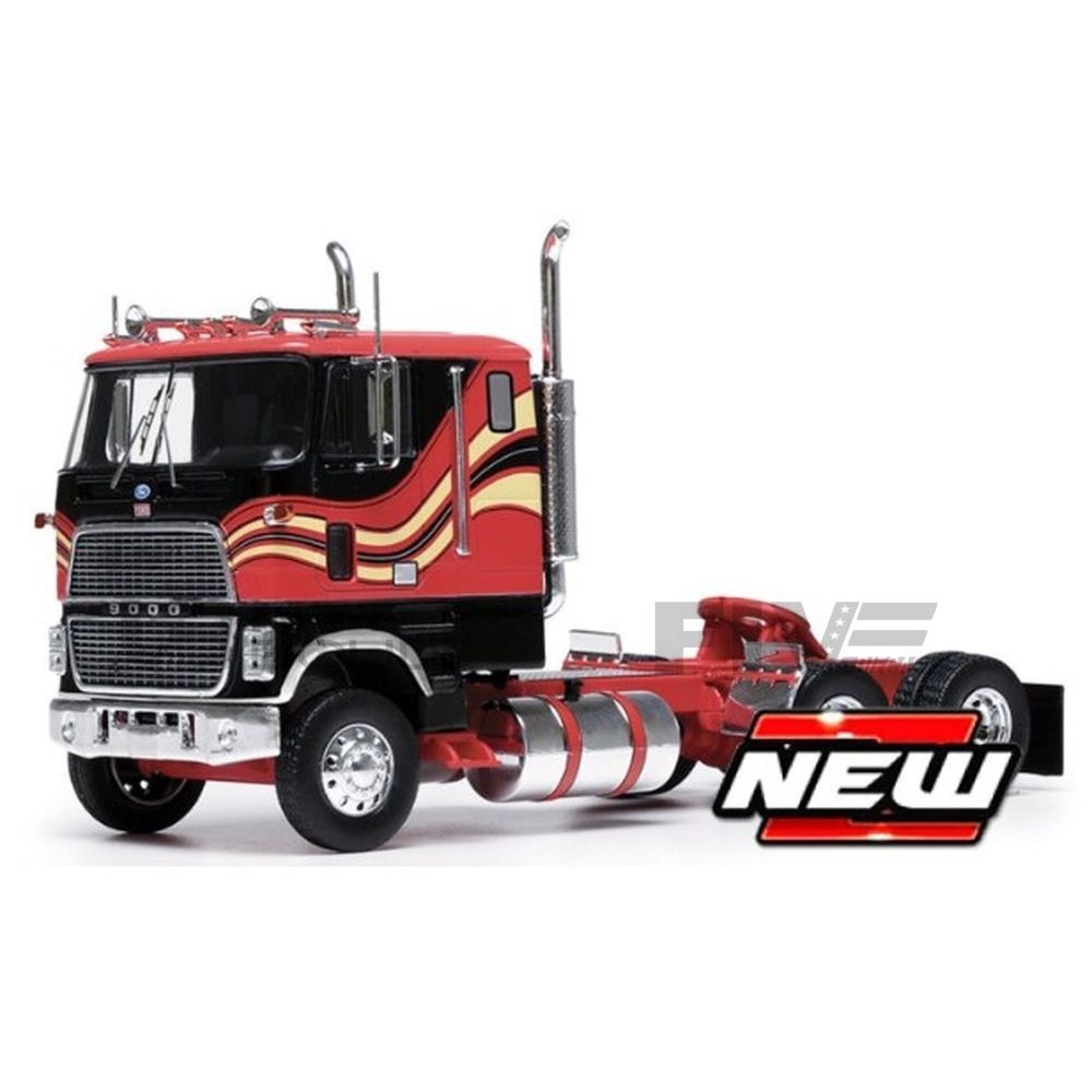 Ford CL 9000 1985 Rood/Zwart - 1:43